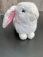 TE KOOP: mooi knuffel konijn 16 cm lang ZGAN, Ophalen of Verzenden, Zo goed als nieuw, Konijn