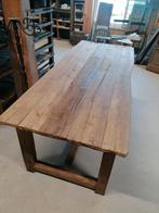 Prachtige eiken tafel, Tuin en Terras, Ophalen, Zo goed als nieuw, Rechthoekig, Hout