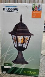 Tuinsokkel Munchen Zwart / Glas, Tuin en Terras, Ophalen, Nieuw, Rvs, Netvoeding