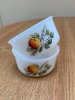 Setje vintage Arcopal Fruits de France ramequins, Huis en Inrichting, Keuken | Servies, Ophalen of Verzenden, Overige stijlen