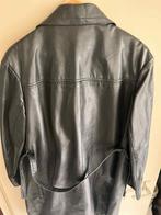 Heren echt (leer) leather jas, Kleding | Heren, Ophalen of Verzenden, Gedragen, Maat 52/54 (L), Zwart