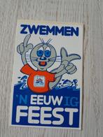 sticker KNZB 100 jaar Zwemmen 'n eeuwig FEEST, Ophalen of Verzenden, Zo goed als nieuw, Sport