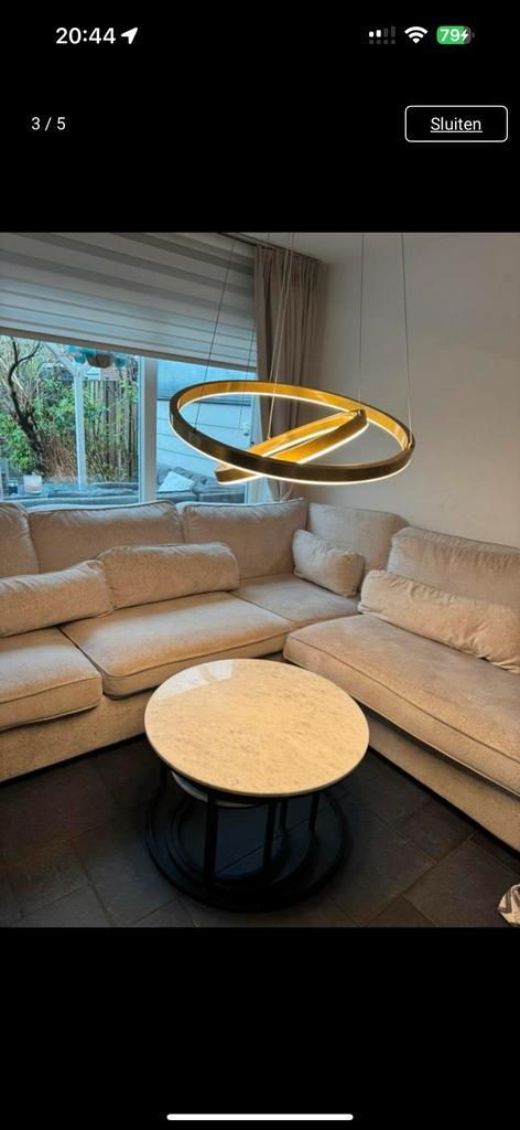 Luxe modern L hoekbank, Huis en Inrichting, Woonaccessoires | Etagères, Zo goed als nieuw, Ophalen of Verzenden