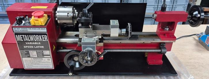 Mini Lathe metaal draaibank, Doe-het-zelf en Verbouw, Draaibanken, Gebruikt, Metaaldraaibank, Minder dan 500 mm, Ophalen