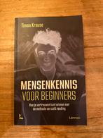 Mensenkennis voor beginners - Timon Krause, Boeken, Achtergrond en Informatie, Timon Krause, Nieuw, Ophalen of Verzenden
