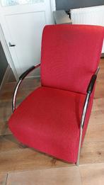 Fauteuil Rood, Minder dan 75 cm, Modern, Metaal, Zo goed als nieuw