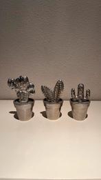 3x zilveren cactus riviera maison, Huis en Inrichting, Woonaccessoires | Overige, Ophalen of Verzenden, Zo goed als nieuw