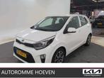 KIA Picanto 1.0 CVVT 5-zits First Edition Clima/Cruise/Navi, Stof, Gebruikt, Wit, Origineel Nederlands