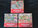 3 legpuzzels WACKY WORLD [Goliath] 1000 stukjes, Hobby en Vrije tijd, Ophalen of Verzenden, 500 t/m 1500 stukjes, Legpuzzel, Zo goed als nieuw