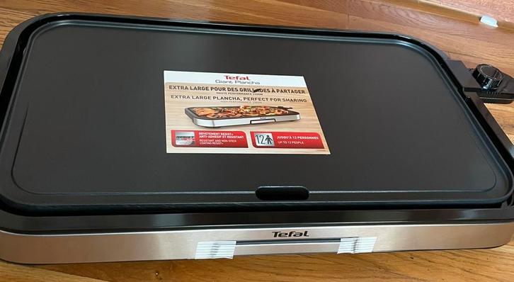 Tefal Giant Plancha CB631D Grillplaat XXL, Witgoed en Apparatuur, Grillplaten, Nieuw, Tafelgrill, Vaatwasmachinebestendig, Ophalen of Verzenden