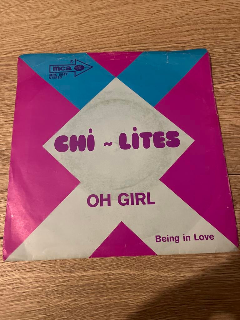 Chi-Lites - Oh Girl 7" Single, Gebruikt, 7 inch, Single, Ophalen of Verzenden