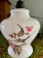 Vintage hanglamp met vogeltjes, Huis en Inrichting, Ophalen, Zo goed als nieuw, Glas, Minder dan 50 cm