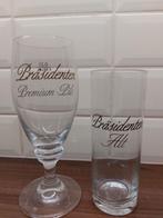 Präsidenten bierglazen 2 stuks, Ophalen of Verzenden, Zo goed als nieuw, Glas of Glazen, Overige merken