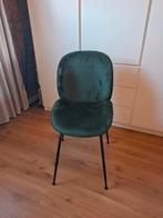 KOOPJE! Groene fluwelen stoel, Huis en Inrichting, Stoelen, Ophalen, Overige kleuren, Zo goed als nieuw, Eén
