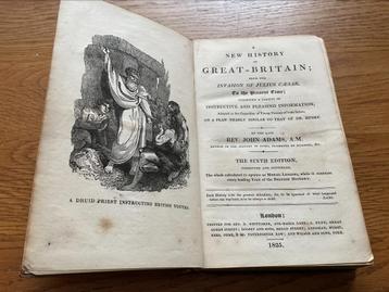 Antiek book of the New History of Great - Britain beschikbaar voor biedingen