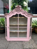 Brocante vitrinekast, Ophalen, Gebruikt, 200 cm of meer, 50 tot 100 cm
