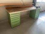 Werkbank met gereedschap ladekasten, Ophalen of Verzenden, Gebruikt, 120 tot 170 cm, Bankschroef