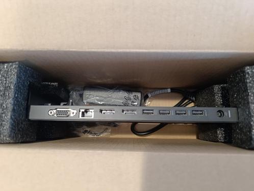 HP 2013 Ultraslim dock voor Efficiënt kantoorwerk, Computers en Software, Dockingstations, Zo goed als nieuw, Docking station