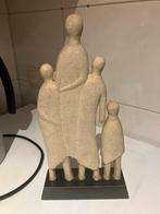 Abstract Familiebeeld van Papier-maché op Sokkel Decoratief, Ophalen of Verzenden