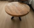 Mooie ronde mango houten tafel - 80cm, Huis en Inrichting, Ophalen, Rond, 50 tot 100 cm, Zo goed als nieuw