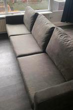 Bank Collin 4-zits antraciet suède, Huis en Inrichting, Ophalen, 250 tot 300 cm, Gebruikt, 75 tot 100 cm