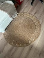 Vloerkleed riet - bruin - diameter 120, Huis en Inrichting, Ophalen, Zo goed als nieuw, Rond, 100 tot 125 cm