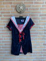 Carnaval marine matrozen jurk, Carnaval, Maat 46/48 (XL) of groter, Nieuw, Ophalen of Verzenden