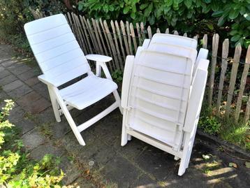 kunststof hartman tuinstoelen verstelbaar, standenstoel  beschikbaar voor biedingen