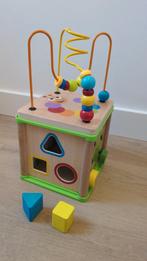 Houten Activiteitenkubus Baby Speelgoed, Kinderen en Baby's, Speelgoed | Educatief en Creatief, Ophalen, Zo goed als nieuw, Bouwen
