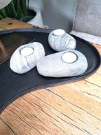 Stenen Waxinelichthouders - 3 stuks !!!, Huis en Inrichting, Woonaccessoires | Kandelaars en Kaarsen, Ophalen, Overige materialen