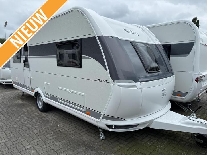 Hobby De Luxe 540 UL Model 2026, Caravans en Kamperen, Caravans, Bedrijf, tot en met 4, 1250 - 1500 kg, Rondzit, Hobby, 2 aparte bedden