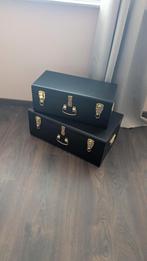 Set van 2 Metalen Koffers - Obergdoos, Huis en Inrichting, Woonaccessoires | Kisten, Ophalen, Minder dan 50 cm, 50 tot 100 cm