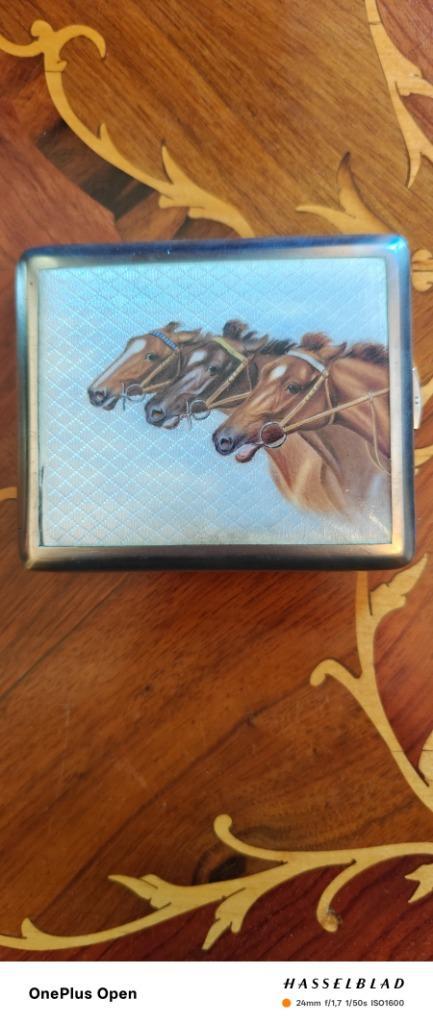 Antieke zilveren sigarettenkoker, Antiek en Kunst, Antiek | Goud en Zilver, Ophalen of Verzenden