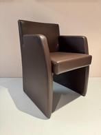 4 x D12 Hülsta Eetkamerstoelen, Ophalen, Bruin, Nieuw, Leer
