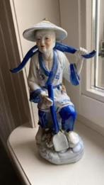 Beeld : vrouw ( kleur blauw / wit), Verzamelen, Beelden en Beeldjes, Ophalen of Verzenden, Zo goed als nieuw, Mens