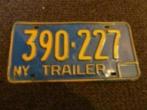Kentekenplaat licenseplate New York Blue Plate no. 2 USA, Auto's, Gebruikt, Ophalen of Verzenden