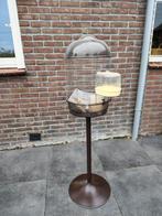Retro staande vogelkooi, Ophalen, Zo goed als nieuw, Metaal, Vogelkooi