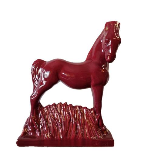 Frans art deco keramiek paard jaren 30, Antiek en Kunst, Kunst | Beelden en Houtsnijwerken, Ophalen of Verzenden