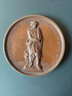 Penning brons. Onthulling beeld Rembrand 1852, Ophalen of Verzenden, Brons