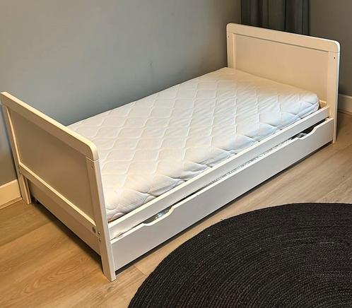 3 in 1 meegroeibed - 0 tot 4 jaar - incl matras, Kinderen en Baby's, Kinderkamer | Bedden, Gebruikt, 180 cm of meer, 70 tot 85 cm