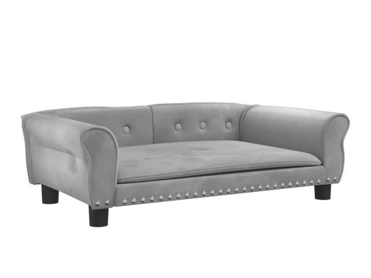 Hondenmand fluweel lichtgrijs, nieuw in doos, Huis en Inrichting, Banken | Sofa's en Chaises Longues, Nieuw, Eenpersoons, Minder dan 150 cm