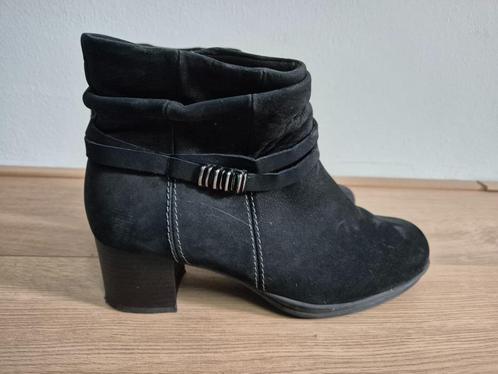 Sch65 - Zwarte leren Medicus enkellaarzen maat 6 = 39,5 (1), Kleding | Dames, Schoenen, Zo goed als nieuw, Zwart, Ophalen of Verzenden