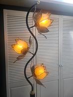 Vintage Lotus Vloerlamp, Huis en Inrichting, Lampen | Vloerlampen, Ophalen, Gebruikt, Vintage, Glas