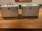 2 Aluminium hardcase koffers voor CD en DVD, Ophalen of Verzenden, Gebruikt
