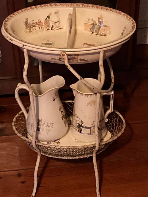 Sarreguemines enfants Richard wasmeubel, Antiek en Kunst, Curiosa en Brocante, Verzenden