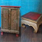Oosters Kabinetje & Bijzettafel, Huis en Inrichting, Kasten | Buffetkasten, Ophalen, Minder dan 50 cm, Gebruikt, Minder dan 25 cm