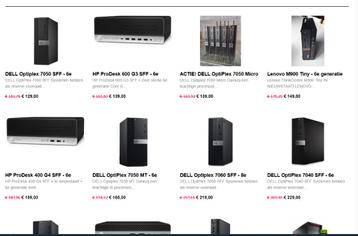 SALE!! Mini desktop pc's - i5 of i7 + Win11 Pro vanaf €149 ! beschikbaar voor biedingen