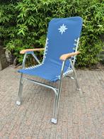 Talamex dekstoel de luxe, kleur blauw / 2x gebruikt, Watersport en Boten, Ophalen, Zo goed als nieuw, Overige typen