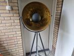 Vloerlamp driepoot zwart met goud, Huis en Inrichting, Lampen | Vloerlampen, Ophalen, Gebruikt, Metaal, 150 tot 200 cm