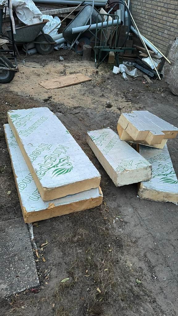 Gratis kingspan isolatie, Doe-het-zelf en Verbouw, Isolatie en Afdichting, Gebruikt, Hardschuim (Pir), 12 cm of meer, 15 m² of meer